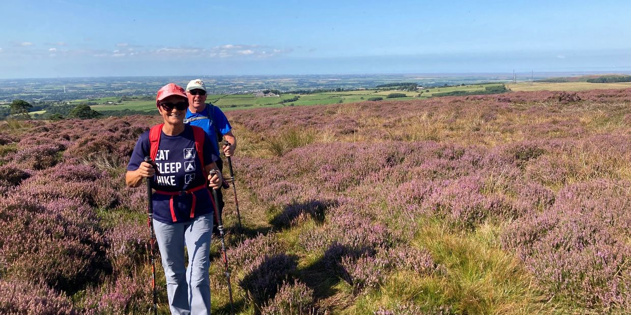 Participants enjoying a walk lead by the Wyre Rivers Trust as part of the Garstang Walking Festival