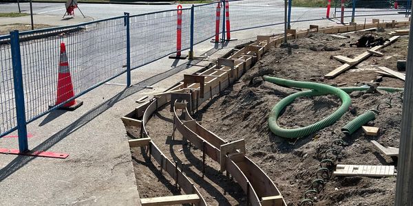 Custom concrete curb and gutter for the city of Vancouver