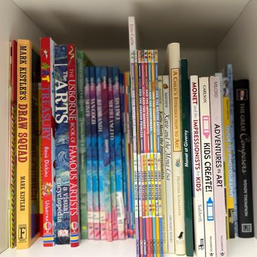 Part of our collection of art books