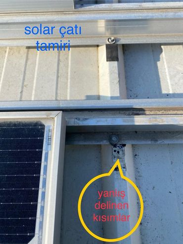 solar çatı tamiri