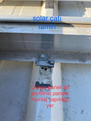 solar çatı tamiri