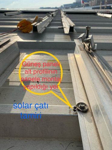 solar fabrika çatı tamiri