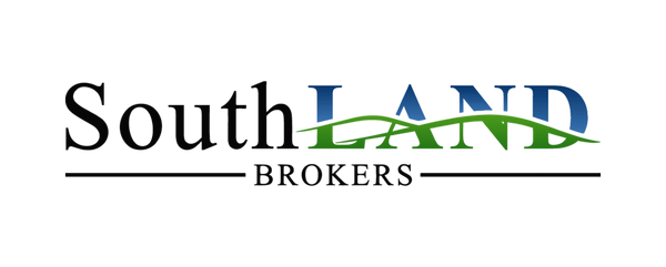 SouthLAND Brokers logo with blue and green design elements.