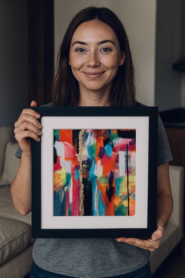 Luxury Abstract art by Juicy Queen Coco  expressive vibrant and full of energy museum quality prints