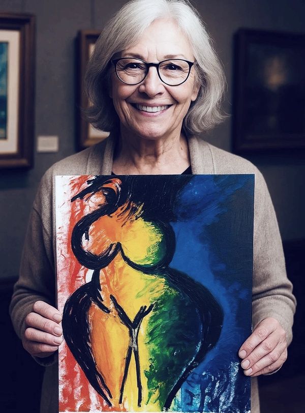 LGBTQ Abstract art by Juicy Queen Coco  expressive vibrant and full of energy museum quality prints