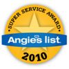 Angies list super service award plaque 