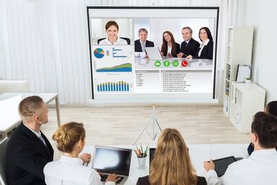 New Town Councillors attending an online training course for new council members.