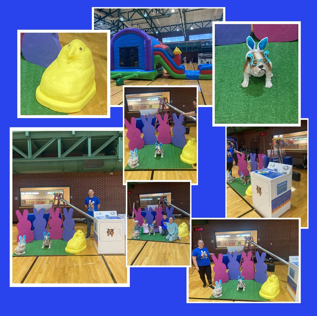 Bulldog Home Comfort at the Easter Scramble in Plainfield Indiana.