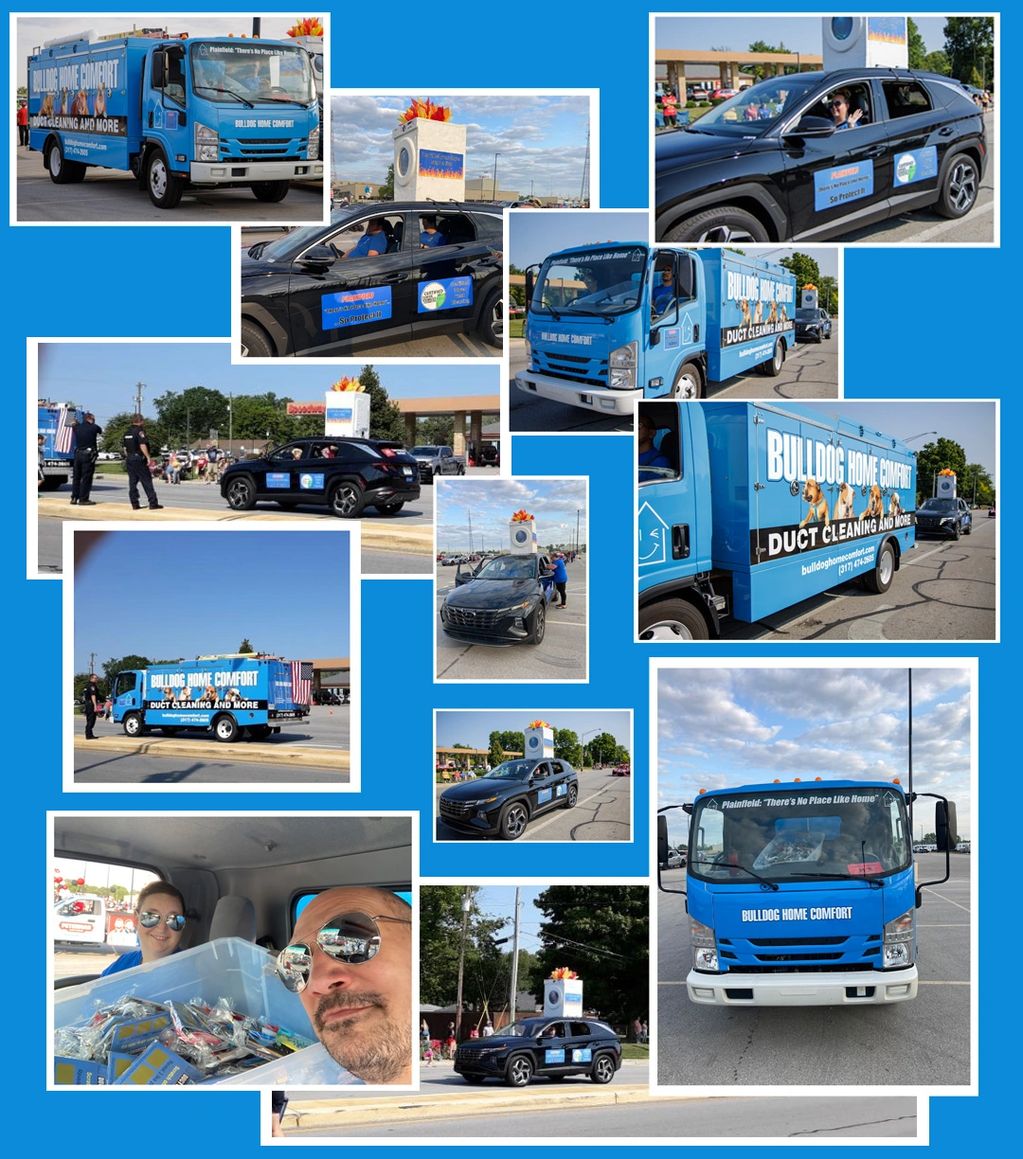 Bulldog Home Comfort in the 2022 Quaker Day Parade in Plainfield Indiana.