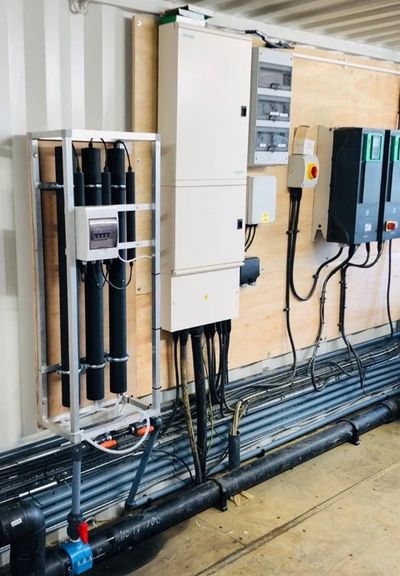 installation used for ozonation