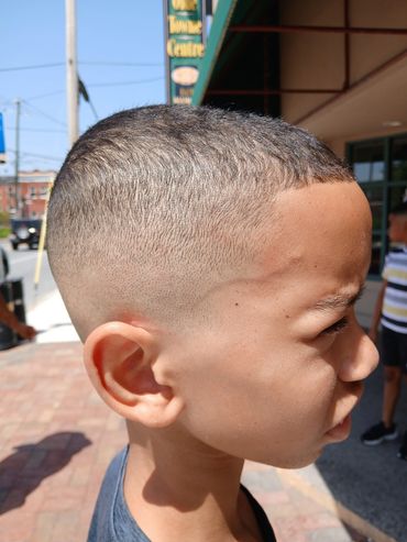 Little boy's skin fade DMV