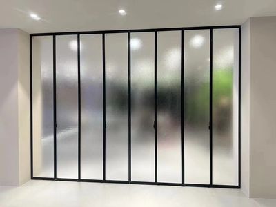 acid frosted glass for folding door sliding door design