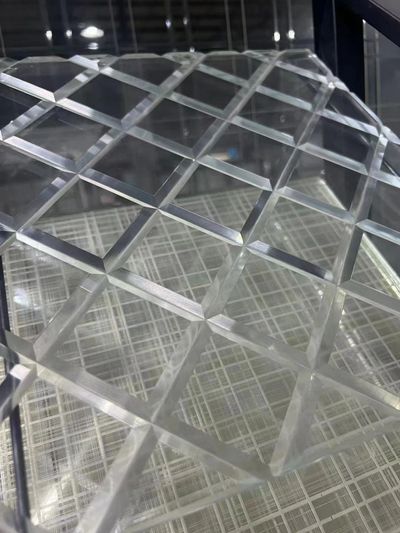 carved glass for office design