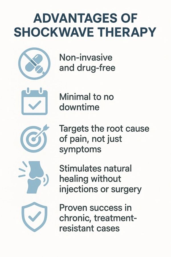 Benefits of shockwave therapy for pain management.