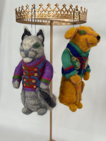 Squirrel and Puppy $65 each or two for $120