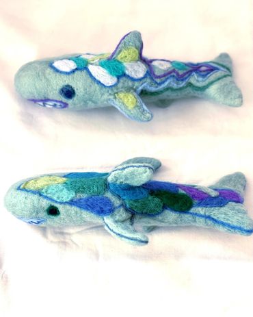 Sharks with Foam and Waves on their backs