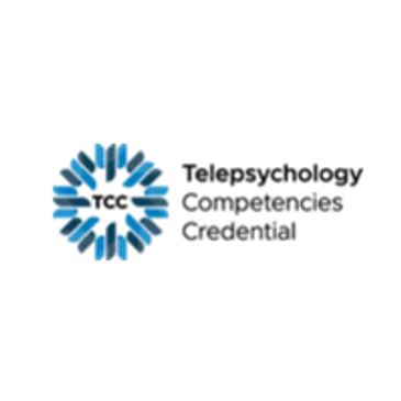 Telepsychology Competency Badge which signifies Garry Spink, PhD has expertise to treat in NYS