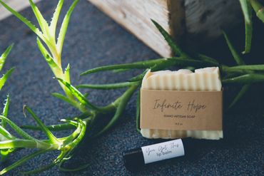 Soap and lip balm by Dancing Moon