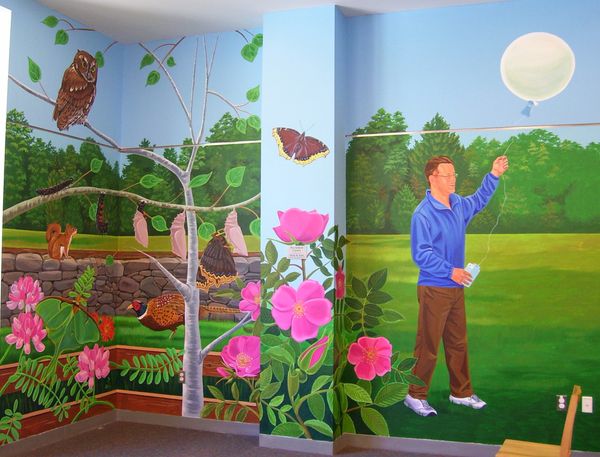 Weather Balloon Mural
In memory of Steven Maloney, Chelmsford Library trustee, and a meteorologist