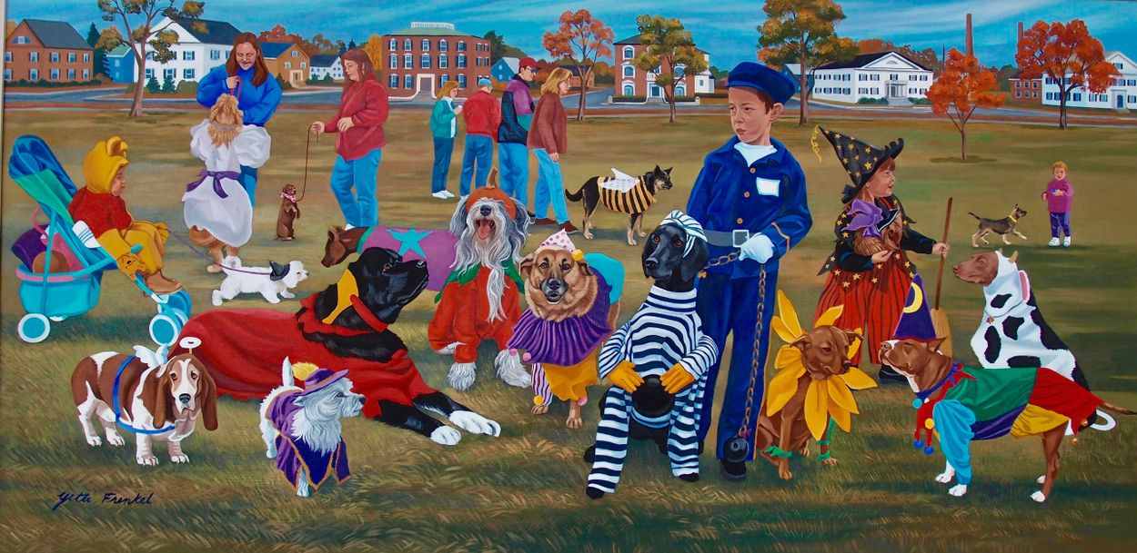 Halloween Dog's Costume Competition on Salem Common, Salem, Massachusetts