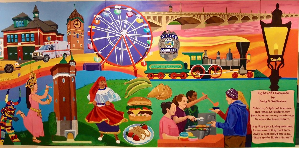 Lights of Lawrence Mural