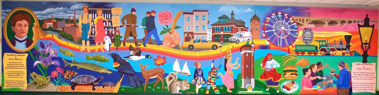 Lights of Lawrence Mural
Lawrence, MA