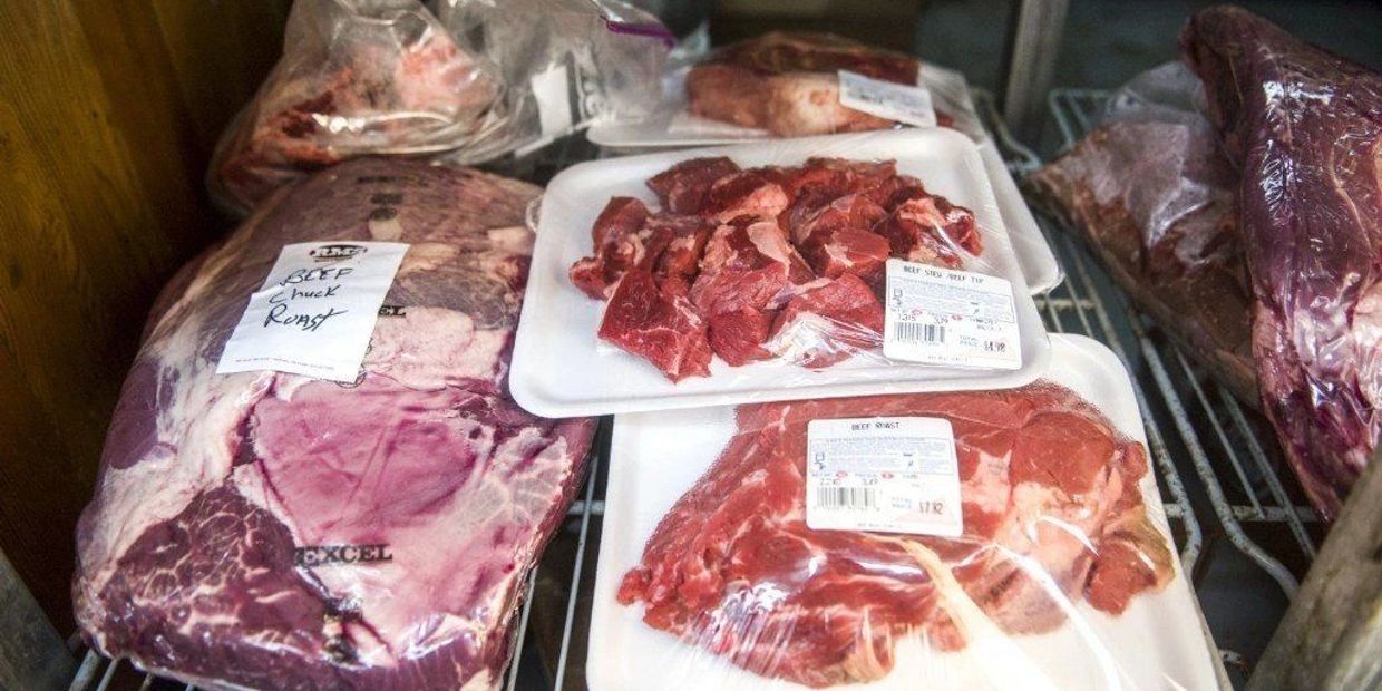 packets of different meat cuts 