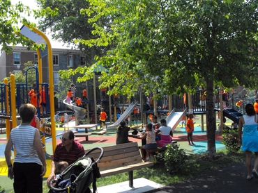 Renovations to Roberto Clemente Playground by City of Philadelphia and Spring Garden CDC