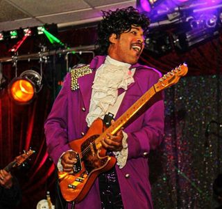 As Prince performing a Prince Tribute