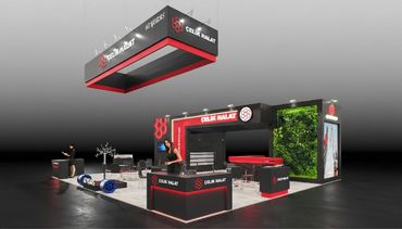 Çelik Halat Fuarı ahşap fuar standı. Tasarım fuar teşhir standı.