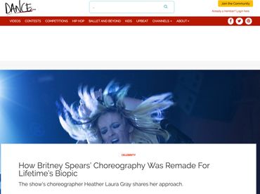 Choreography article with Heather Laura Gray about "Britney Ever After".