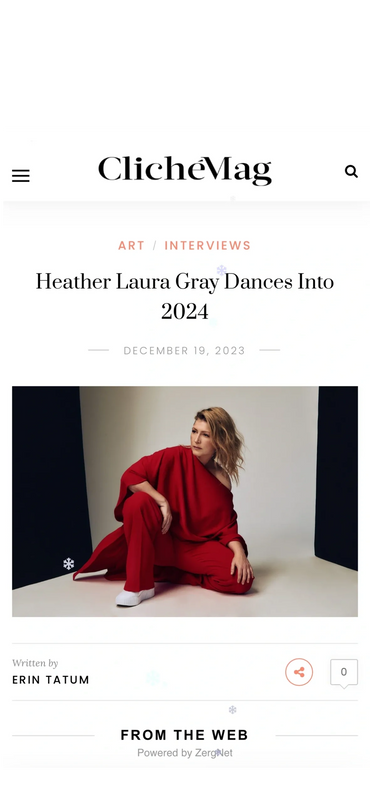 Magazine article about Heather Laura Gray's double nomination & Emmy Award win for Monster High.