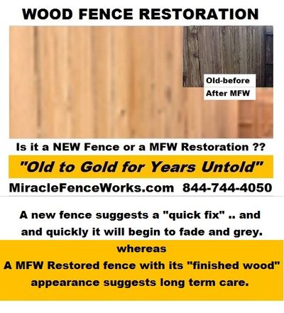 wood fence restoration and preservation