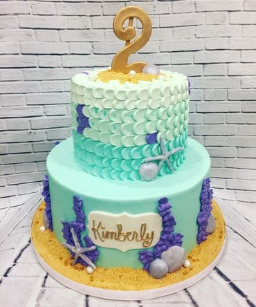 birthday cake mermaid cake sand