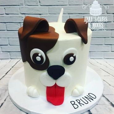 puppy cake chocolate vanilla birthday cake