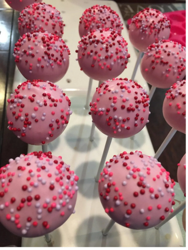 valentines day cake pops