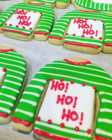 christmas sweater cookies vanilla chocolate