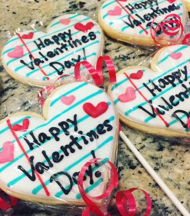 valentines day heart shaped cookies sweet icing specialty desserts