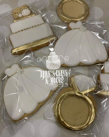 wedding cookies dress cookies cake cookies ring cookies