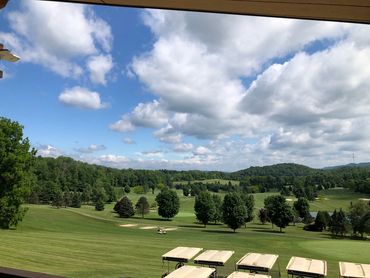 front porch hole 18 view