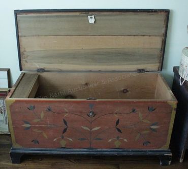 Primitive Pennsylvania Dutch Blanket Box Original