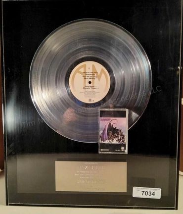Nazareth USA Platinum Record Hair of the Dog Album