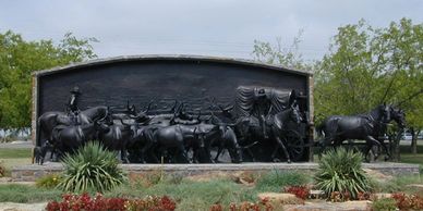 "On the Chisholm Trail Monument to the American Cowboy"
Chisholm Trail Heritage Center, McCasland Pa