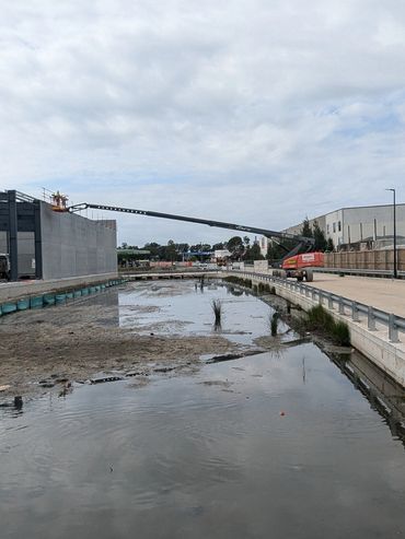 Tighes Hill Newcastle roof rail installation at construction site