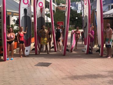 SUP Yoga im Yogaurlaub in Makarska Kroatien