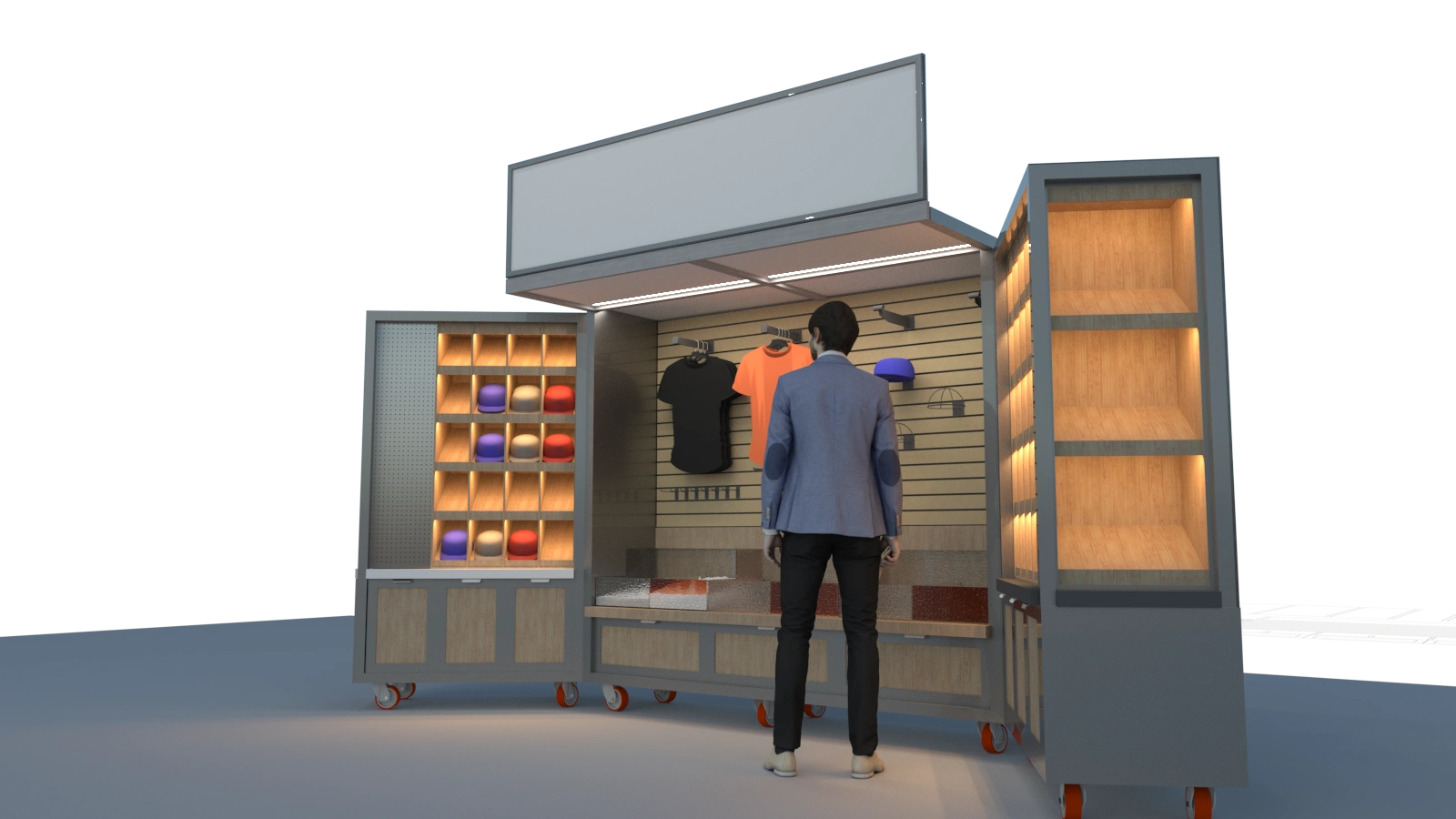 3D Render of Retail Kiosk