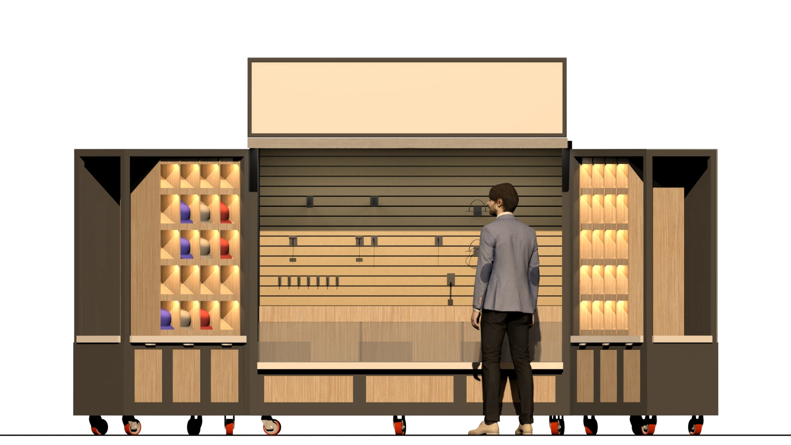 2D Render of Retail Kiosk