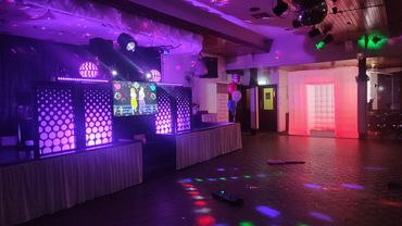 amazing DJ setup and photo booth experience