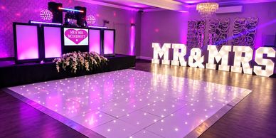wedding DJ setup in Merrydale manor