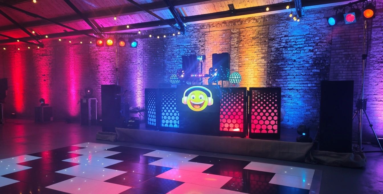 Warrington dj prom party disco setup